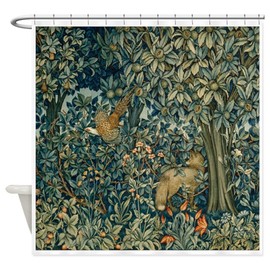 CafePress William Morris Greenery Decorative Fabric Shower Curtain