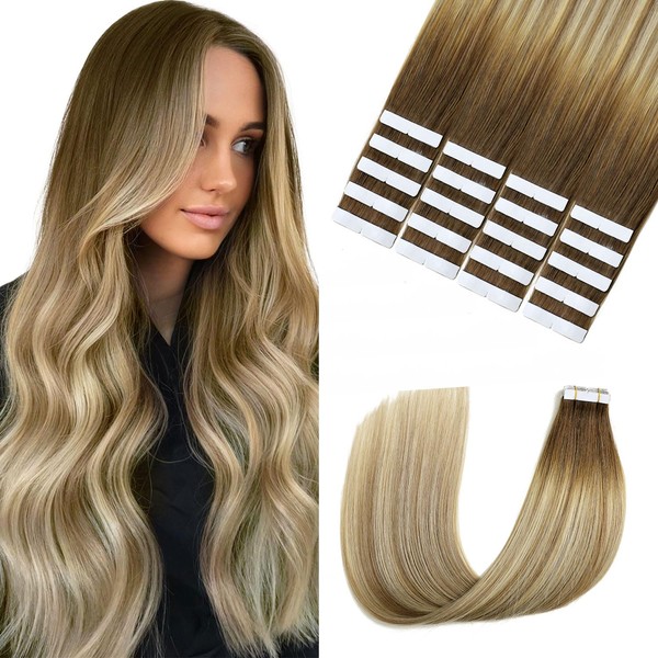 Sindra Tape-In Real Hair Extensions, Remy Tape-In Hair Extensions, Human
