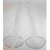 1a TUPPER Eleganzia C125 Salad Servers Set of 2 Clear