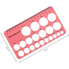 SHOWERORO Juego de Plantillas Circulares y Regla Flexible de Silicona Rosa Escala Clara para Medir Pezones y Pecho, Herramienta Precisa para Madres Lactantes