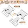 uxcell Metal Quick Side Release Buckle, 25mm/1" Belt Buckles Clip