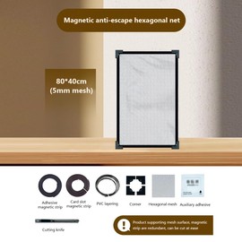 Aptliton Magnetic Aquarium Anti-Jumping Net, Fish Tank Net Aquarium Accessories for Protecting Fish Reptiles Turtles Jumping Out of Tank(60 x 30 CM)