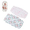 2Pcs Bassinet Sheet Polyester Cotton Breathable Elastic Bassinet Pad Mattress
