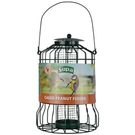 Supa Wild Bird Caged Peanut Feeder, Deters Squirrels And Larger Birds Such As Doves & Pigeons.