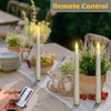 Tuanse 24 Pack Christmas Flameless Flicker Taper Candles with Remote