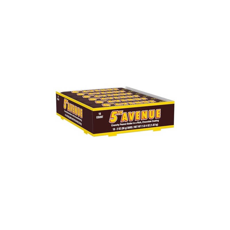 Peanut Butter Chocolate Candy Bars 18 Pack 2 oz Each