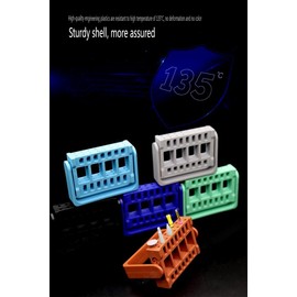 VIBURISH 3pcs Plasdent 400BC-10N Adjustable 16 Holes Dental Bur Caddy Autoclavable Color Random with Two Sides Bur Holders