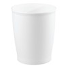 InterDesign Kent Wastebasket Trash Can-White