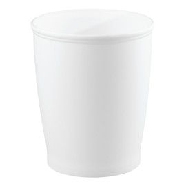 InterDesign Kent Wastebasket Trash Can-White