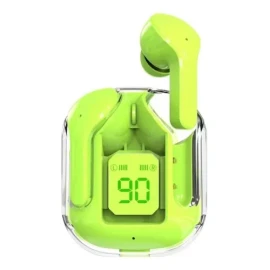 Audifonos Inálambricos In-ear Keluona Air31 T6 Verde Auriculares Con Luz Azul Led