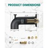 LOCALAND Tub Spout with Diverter, Bathtub Spout for Hand Shower,Matte