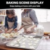 Set of 3 Baking Sheet, Stainless Steel Cookie Sheet Baking