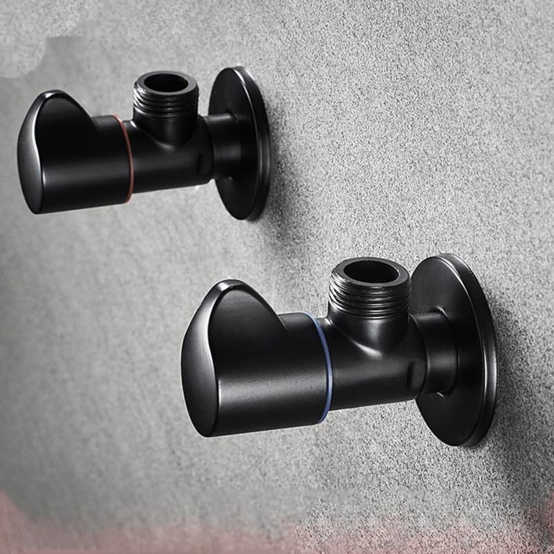 DOITOOL 2PCS Copper Bathroom Angle Stop Valve Water Shut Off