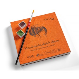 SM-LT SM58890 Drawing Book, Mixed Media, 14 x 14 cm