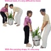 Potted Plant Mover and Lifting Straps for Garden, Landscaping Lifting