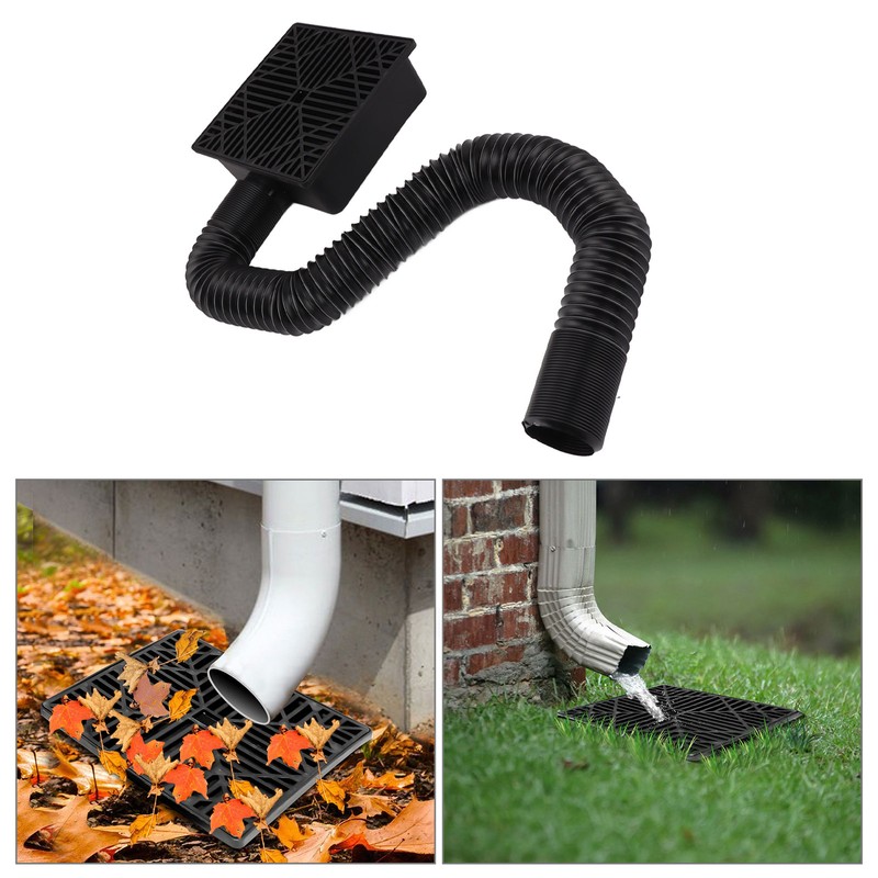 Gutter Downspout Extensions Catch Basin Low Profile Downspout Extender Flexible