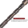 HARFINGTON 5pcs Titanium Coated Masonry Drill Bit, 6mm Concrete Drill