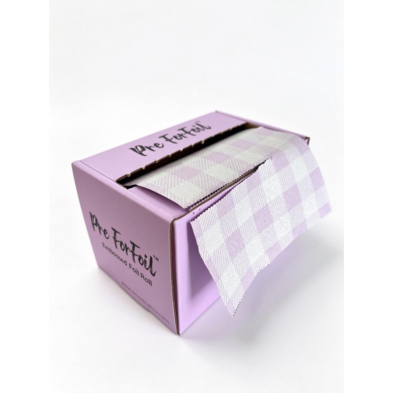 Lilac Design Embossed Aluminum Foil Roll – 5 inch x