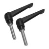 sourcing map 2pcs Clamping Lever Handles, M10 x 40mm 304
