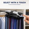 Motorized Tie & Belt Rack with LED Light, Holds 72