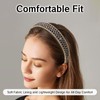 NIIIYTYB Rhinestone Headband for Women Sparkly Bling Diamond Crystal Hairband