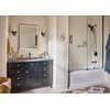 Moen Meena Matte Black One-Handle Single Hole Modern Bathroom Sink