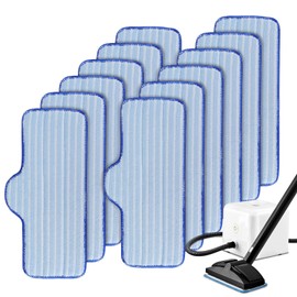 Steam Mop Pads Fit for Dupray Neat Steam Cleaner - Washable and Reusable Replacement Mop Pads Accessories for Multi-Surface Floor (12Pack)