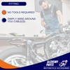 Motorcycle Protective Chrome Spiral Wrap for Cable Wire Tidy Hose