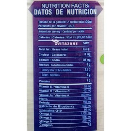 Colágeno Sanabi Polvo Blueberry Coenzima Q10 Omega 1.1 Kg Sin Gluten