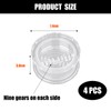 4 PCS Rotary Garlic Crusher 18 Gear Teeth Garlic Press