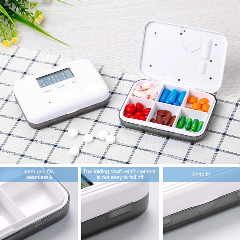 Pill Dispenser with Alarm Electronic Pill Organizer with LCD Display