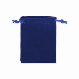 Auroris - Velvet Bag Approx. 9 x 7 cm Colour: Dark Blue – Pack of 1