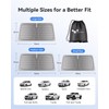 helloleiboo Graphene Windshield Sun Shade for SUVs and Most Mid-Size