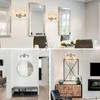 HDDFL Brushed Nickel Bathroom Light Fixture Bathroom Vanity Lighting 2