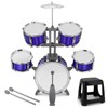 Kids Drum Set 5 Piece Toddlers Jazz Drum Kit with