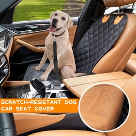 Car Front Seat Cover for Dogs Dog Seat Cover Seat Protector for Car Seats Seat Cover of Car for Pet Universal Waterproof Dustproof Car Seat Covers Front Seat Cover with Elastic Safety Belt