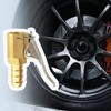 D.B.J 2pcs 8mm Car Air Pump Thread Nozzle Adapter Tire