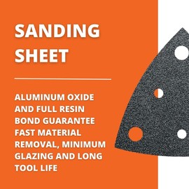 FEIN 80 Grit Triangular Perforated Sanding Sheet (Pack of 5)