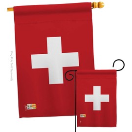 FIFA World Cup Flags Switzerland Wall Decor Room Patio Porch Lawn Garden Flag Outdoor Decorations Indoor Tapestry Yard Signs Art Swiss Sports Fan Gifts Team Trophy Soccer Game Football Made in USA