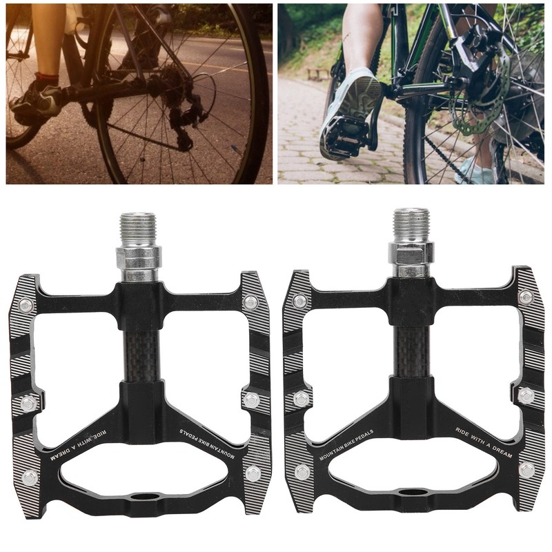 Wheelup Bicycle Pedals Carbon Fiber Aluminum Alloy Bearing Platform AntiSlip