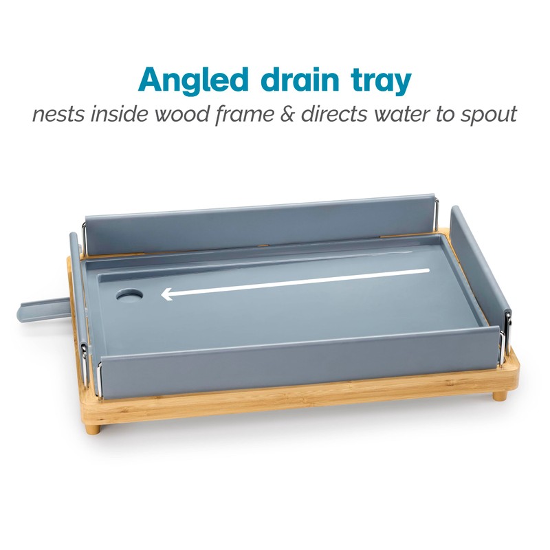 Polder Harmony Dish Rack, Sturdy Dish Drying Rack with 2