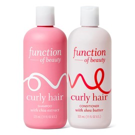 Function of Beauty Curly Hair Shampoo & Conditioner Set - Sulfate-Free Shampoo & Conditioner Duo for Natural Curls & Bounce - Curl Defining, Hydrating & Moisturizing - Dry & Dull Hair Care Products