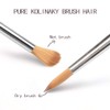 ANGNYA Acrylic Brush for Nails Kolinsky Nail Brush #16 Acrylic