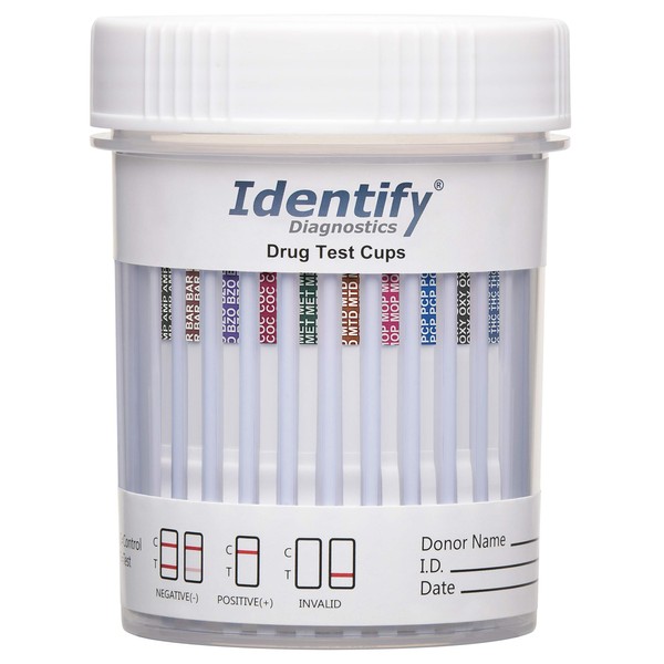 Identify Diagnostics Drug Test Cups | 25 Pack | 10
