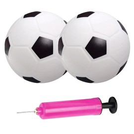 Jyinelx 2Pcs Kids Football, Mini Football, Small Footballs, 6.29-Inch Soft Balls for Kids, Suitable for Children's Pools, Beaches, Lawns, Indoor and Outdoor Sports (with a Random Color Inflator).
