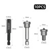 Wjelet 10PCS Drywall Screw Bit Set, Drywall Screw Depth Setter,