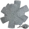 Rosenstein & Söhne Pot Stack Protectors, Set of 10 Felt