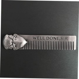 TOVINANNA 5pcs Stainless Steel Fine Tooth Comb for Dandruff and Scalp Care Portable Grooming Tool for Men Beard Styling Comb for Healthy Hair Management
