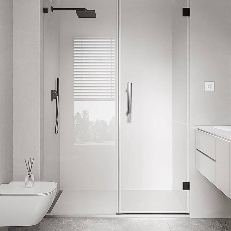 Suimlmta Shower Door Handle 145mm Hole to Hole Stainless Steel
