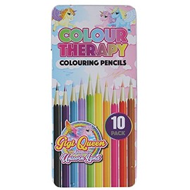 PMS 10PCE UNICORN DES COLOURING PENCILS IN TIN CASE 24/D-BOX